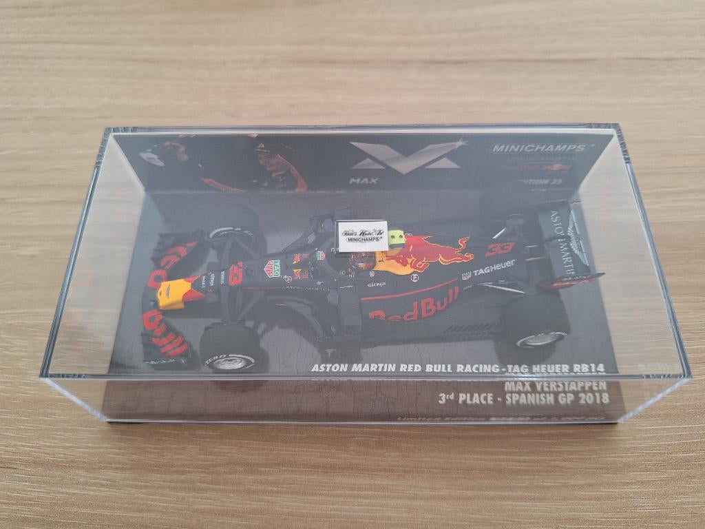 GP Spanje 2018 Max Verstappen, Ophalen of Verzenden, Nieuw, Auto, MiniChamps