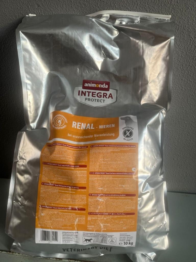 16 KG  Speciaal voer Nieren Integra Protect Renal Adult Hond, Ophalen of Verzenden, Hond
