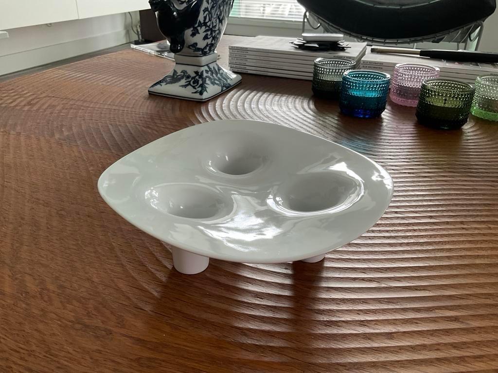 Willem Noyons fruitschaal en kandelaar, Antiek en Kunst, Ophalen