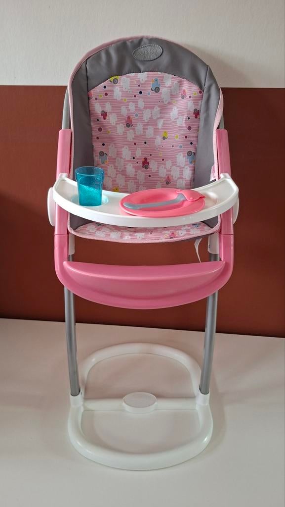 Baby Born kinderstoel, Kinderen en Baby's, Speelgoed | Poppen, Ophalen of Verzenden, Zo goed als nieuw, Babypop