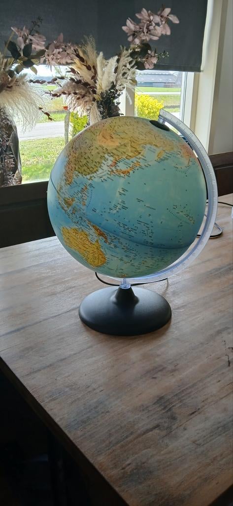 Globe, wereldbol, Ophalen, Verlicht, Zo goed als nieuw