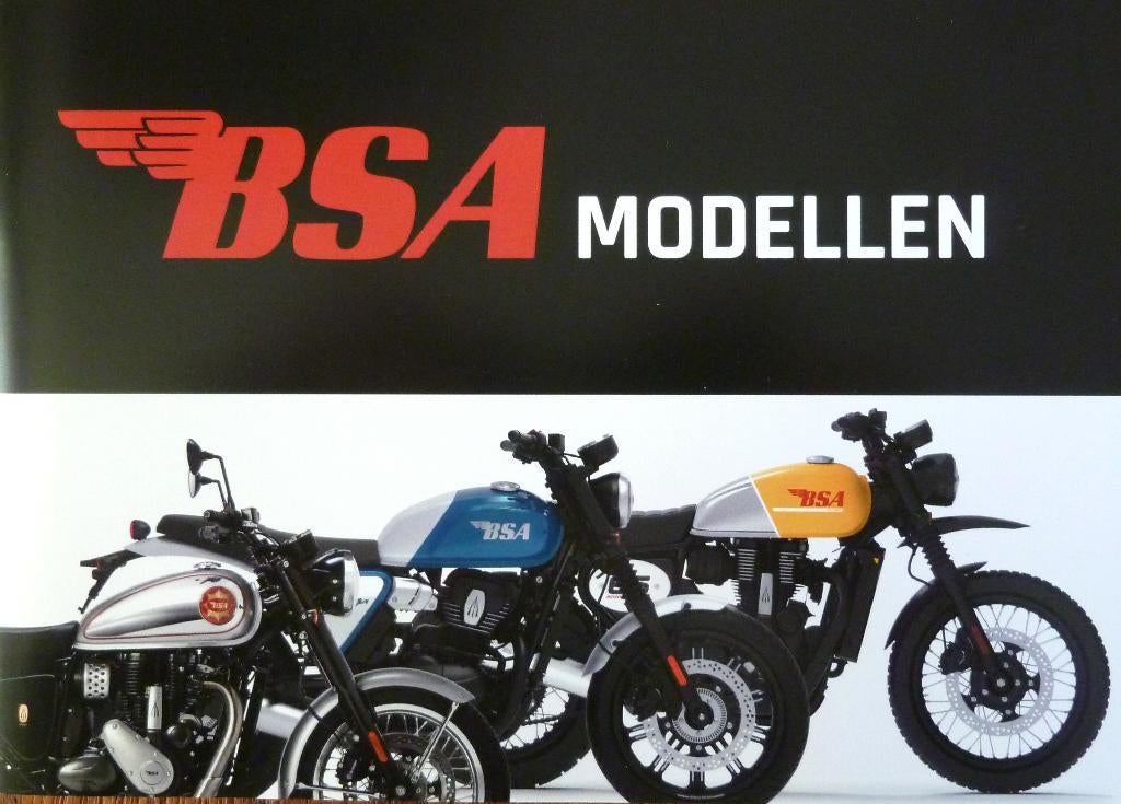 Folder BSA Modellen 350 + 650 2025, Ophalen of Verzenden, Overige merken