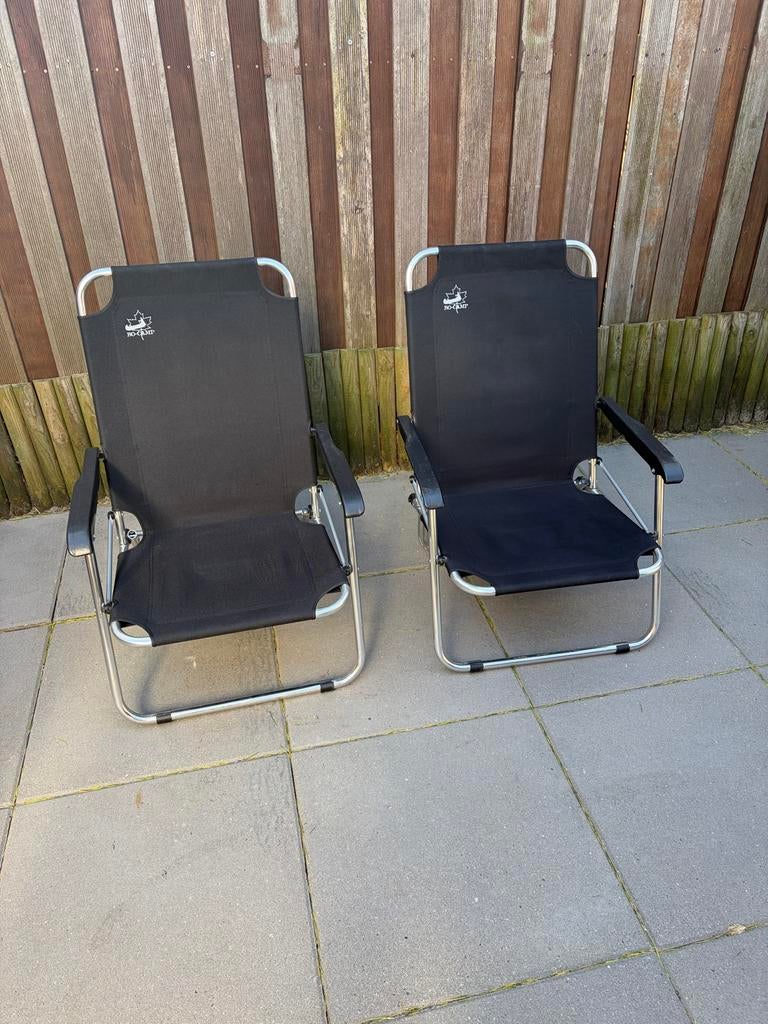 Bo-Camp camping/strandstoeltjes 2x, Ophalen, Gebruikt, Campingstoel