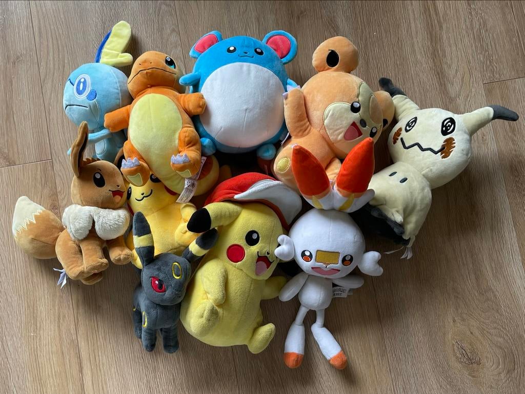 Pokémon knuffels - Zo goed als nieuw!, Ophalen, Overige typen, Zo goed als nieuw, Middelgroot (20 tot 80 cm)