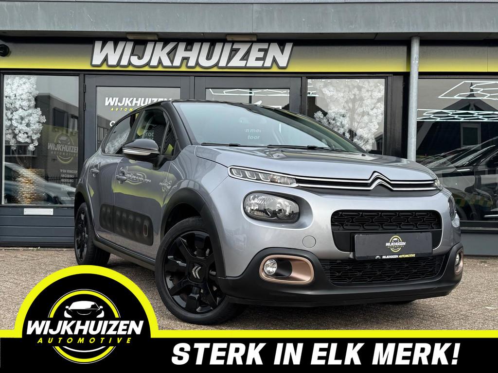Citroen C3 1.2 PureTech C-Series met Led ! Speciale uitvoeri, Voorwielaandrijving, Gebruikt, Zwart, 1199 cc