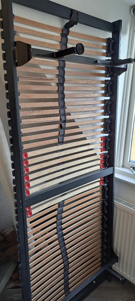 Lattenbodems (2x) Technoflex 3000 (80x200cm) (incl. matras), Ophalen, Gebruikt, Tweepersoons, Bedbodem