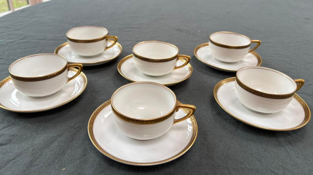 6x Vintage Rosenthal Selb-Bavaria Demitasse Kop en Schotel, Ophalen of Verzenden, Zo goed als nieuw, Porselein, Kop en/of schotel