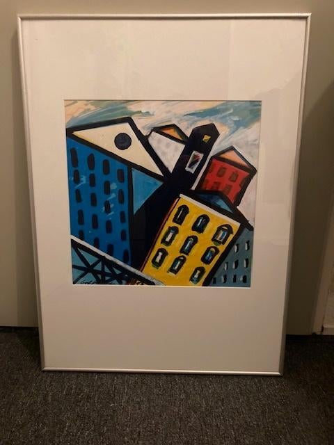 **Bob Kemper – origineel schilderij**, Antiek en Kunst, Kunst | Schilderijen | Modern, Ophalen