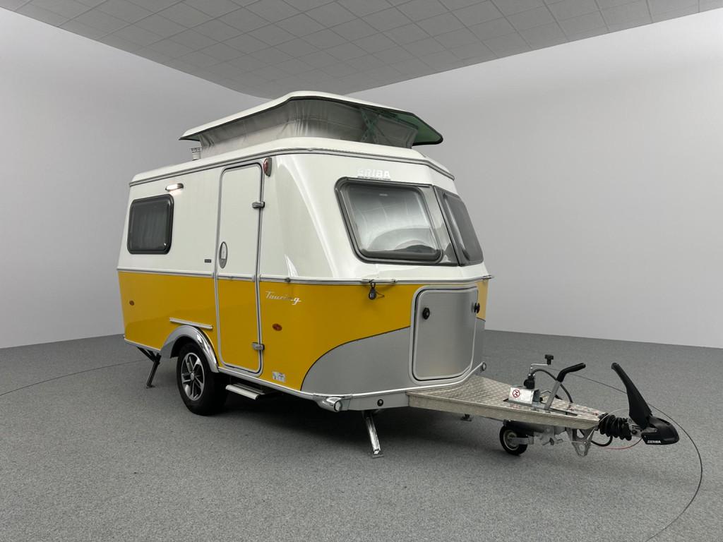 Eriba Touring 310 Nugget Gold Off-Grid Voortent Retro Design, Caravans en Kamperen, Caravans, Vast bed, Koelkast, Bedrijf, Eriba