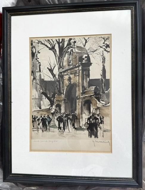 Roger Hebbelinck kleurenets kapel in Brittany-Frankrijk, Ophalen of Verzenden