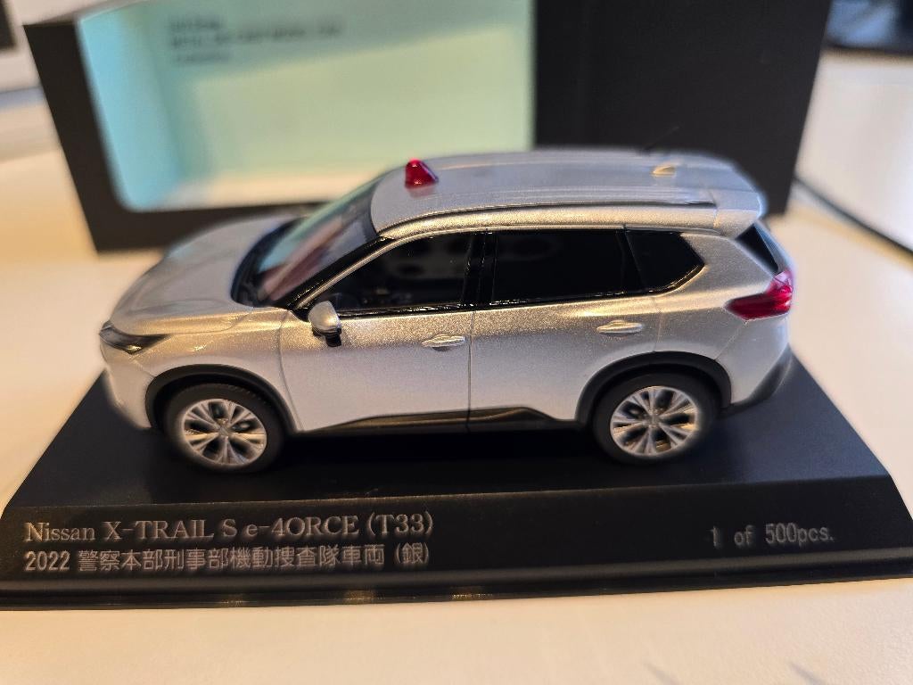 Nissan X trail s Police car 2022 1/43, Ophalen of Verzenden, Nieuw, Auto, Kyosho