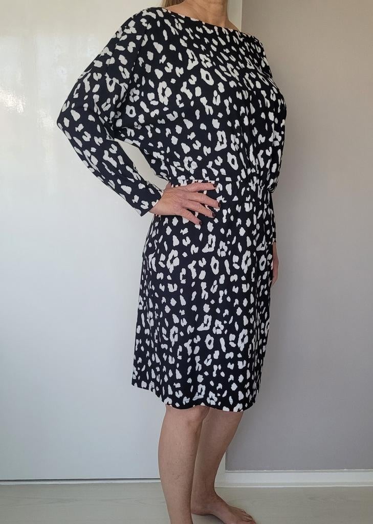 Studio Anneloes Maren jurk XL Zwart/Ivory Travelstof, Studio Anneloes, Zwart, Maat 46/48 (XL) of groter, Ophalen of Verzenden