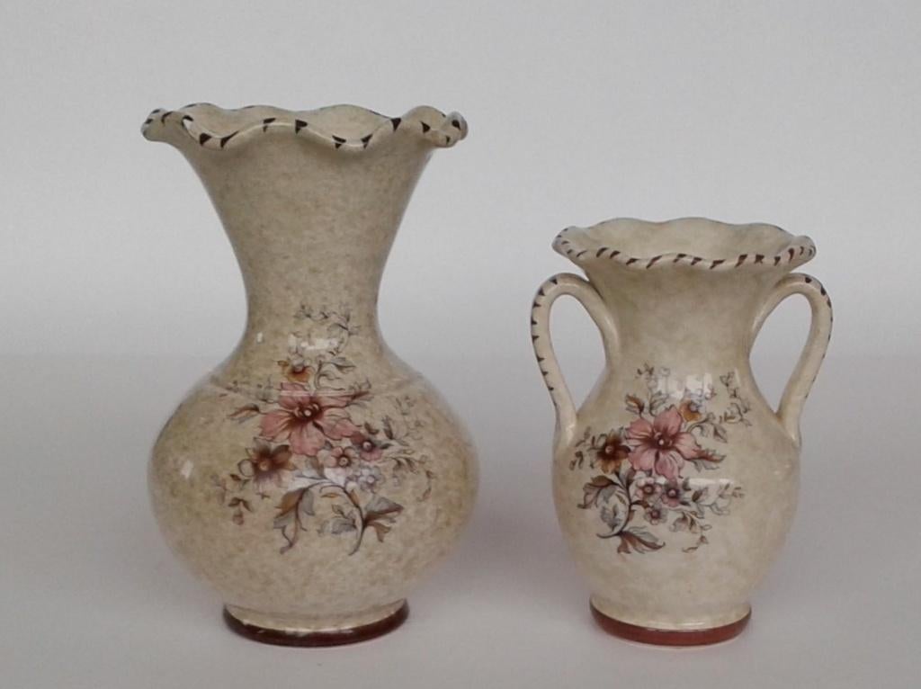 Stel Vazen Keramiek Germany Vintage, Ophalen of Verzenden