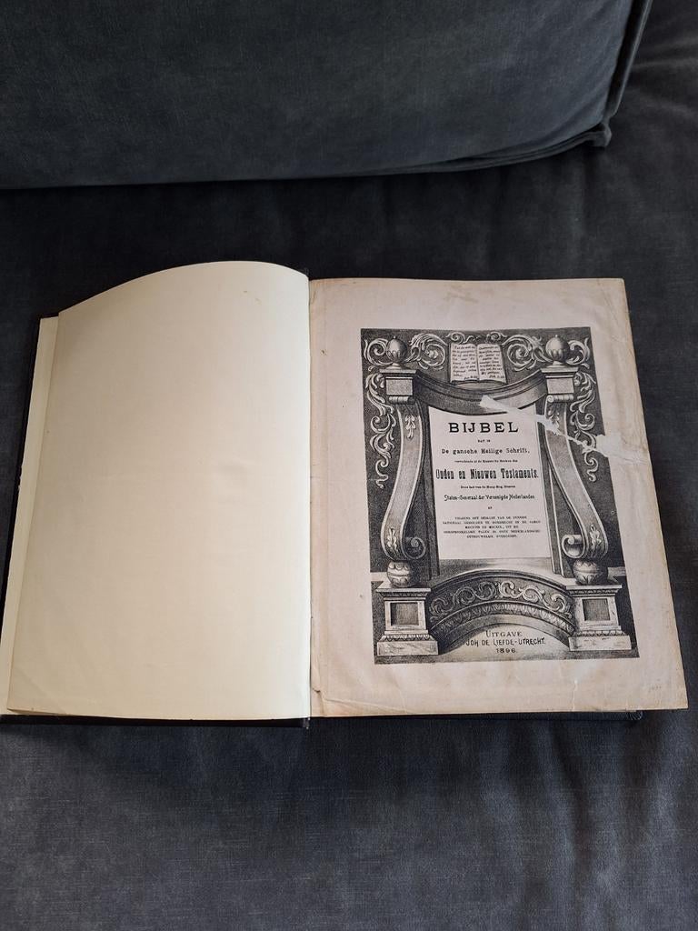 Bijbel, Antiek en Kunst, Ophalen of Verzenden, Joh.de Liefde- utrecht 1896