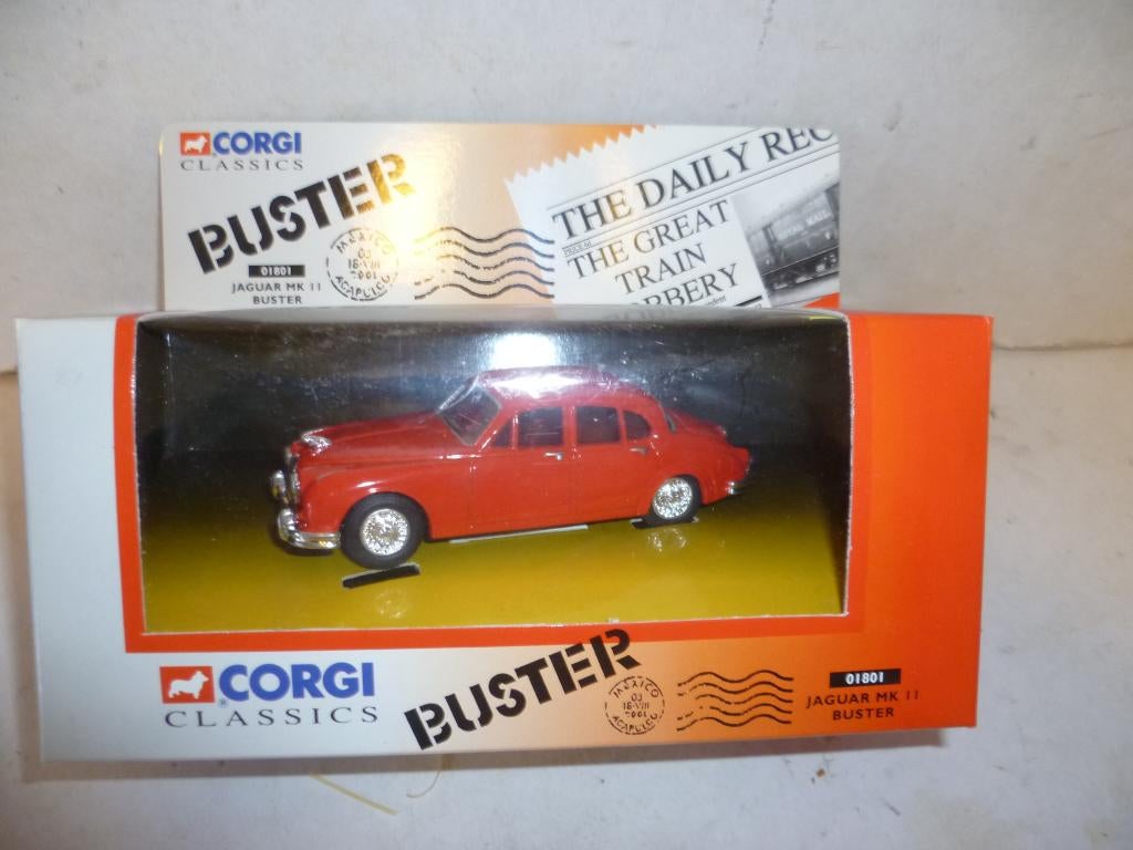 Corgi 01801 Jaguar MK 11 Buster in doos 1:43 modelauto., Ophalen of Verzenden, Nieuw, Beeldje, Replica of Model