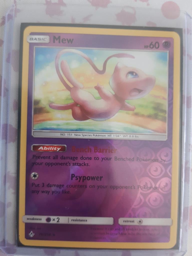 Mew Reverse Holo - Unbroken Bonds Pokémon Kaart, Ophalen of Verzenden