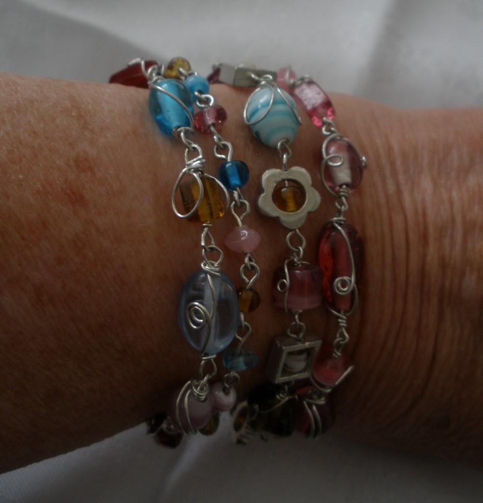 4x MKM Design kralen armbandjes, Overige materialen, Overige kleuren, Ophalen of Verzenden, Zo goed als nieuw