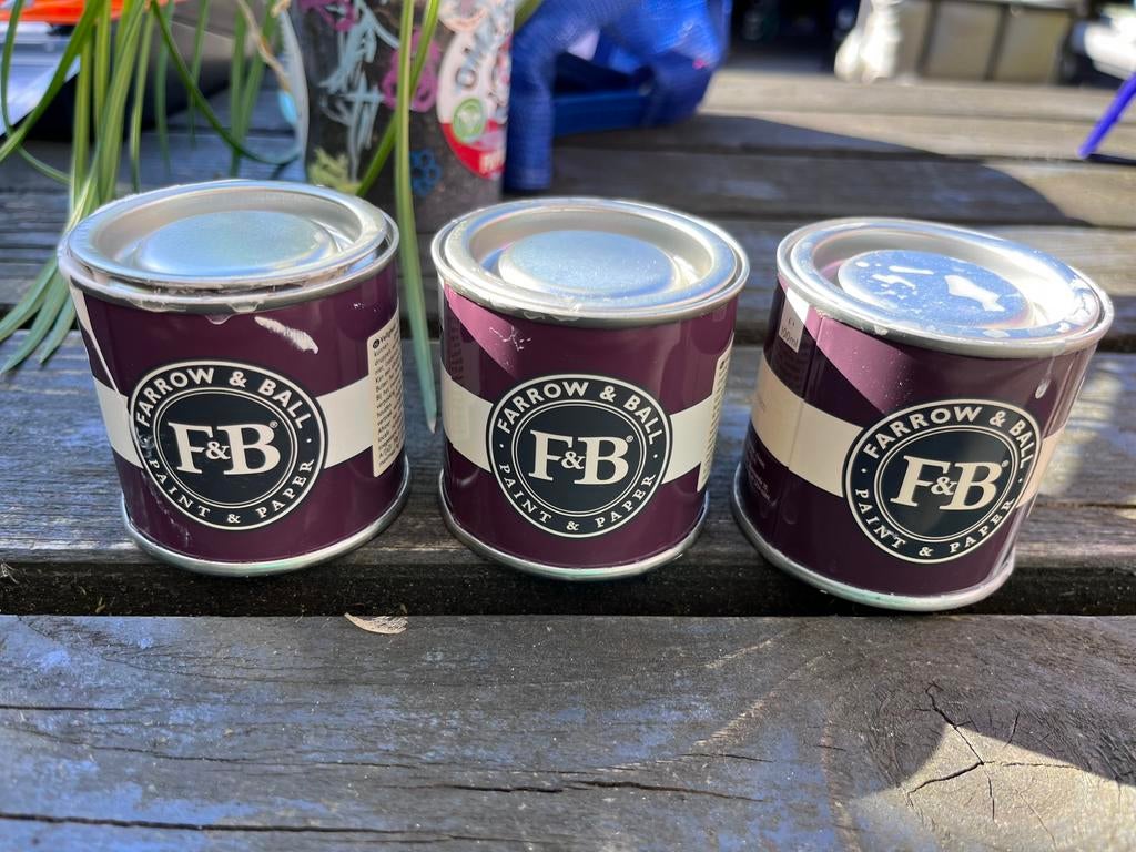 Testers Farrow & Ball, Doe-het-zelf en Verbouw, Ophalen, Zo goed als nieuw, Wit