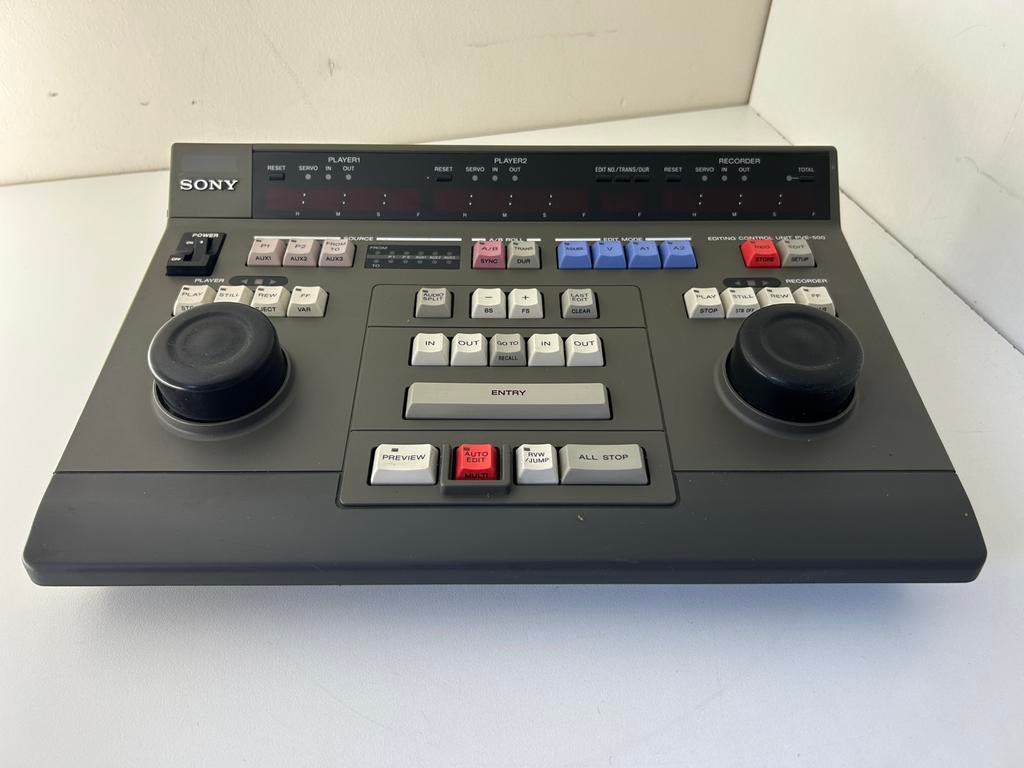 Sony PVE-500 en RM-450 edit controllers, Ophalen of Verzenden, Zo goed als nieuw, Vhs