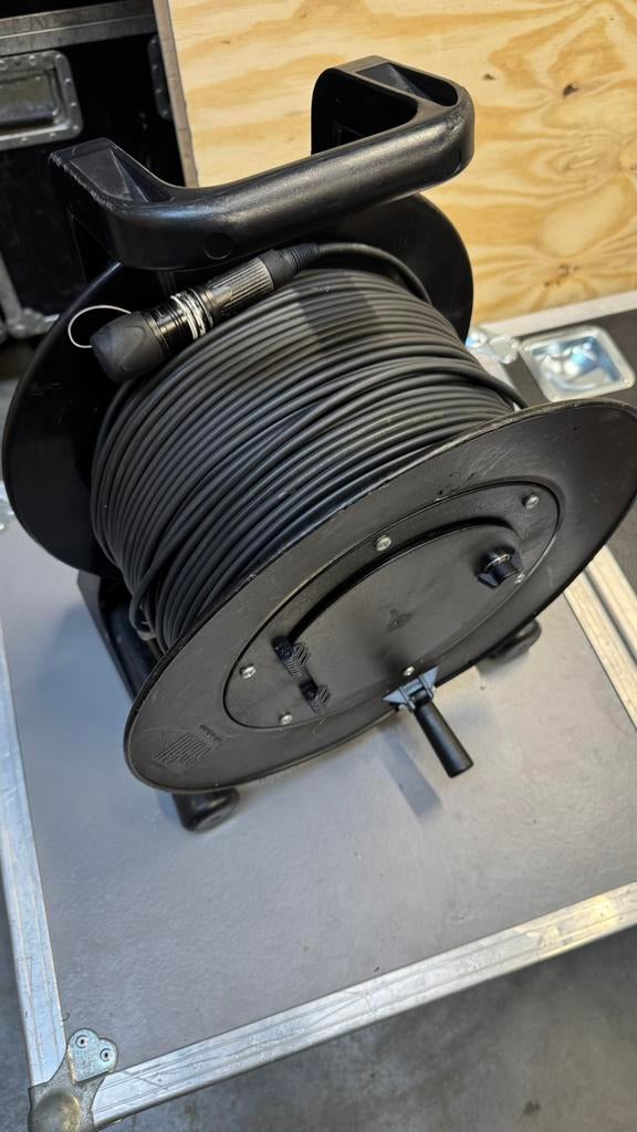 Opticalcon quad os2 singlemode 100m fiber haspel neutrik, Muziek en Instrumenten, Ophalen, Zo goed als nieuw, Apparatuur