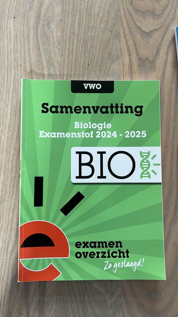 ExamenOverzicht - Samenvatting Examenstof Biologie VWO, Boeken, Schoolboeken, Ophalen of Verzenden, Nederlands, Overige niveaus