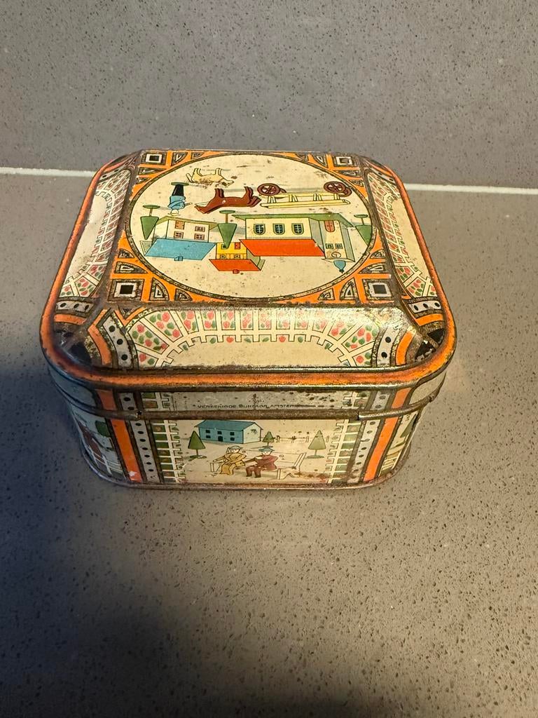 Prachtig blikje De Zaan cacao, Verzamelen, Blikken, Ophalen of Verzenden, Gebruikt, Overige