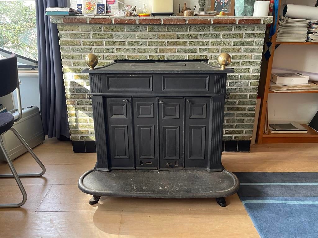 Franklin kachel., Huis en Inrichting, Kachels, Ophalen, Gebruikt, Hout, Houtkachel