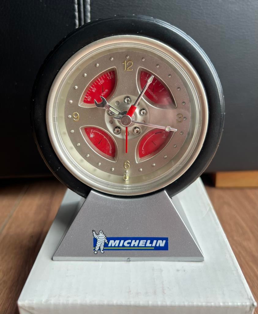 Michelin bureau klok alarm wekker michelin bibendum nieuw, Verzamelen, Merken en Reclamevoorwerpen, Ophalen of Verzenden, Nieuw