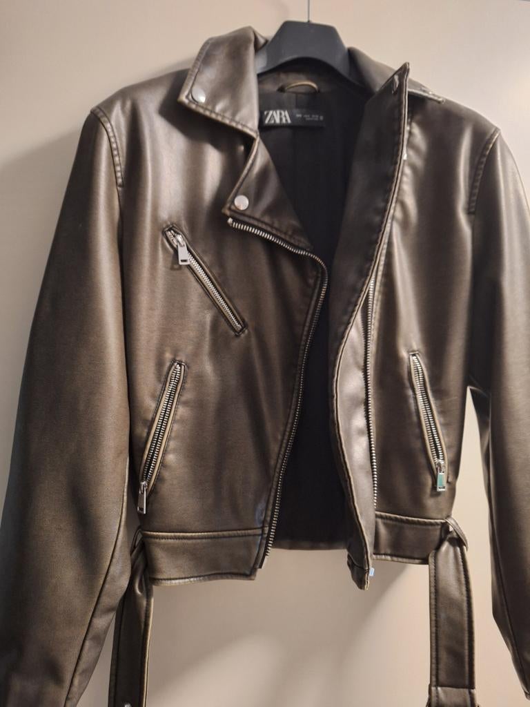 Zara leren jassen, Ophalen, Zo goed als nieuw, Zwart