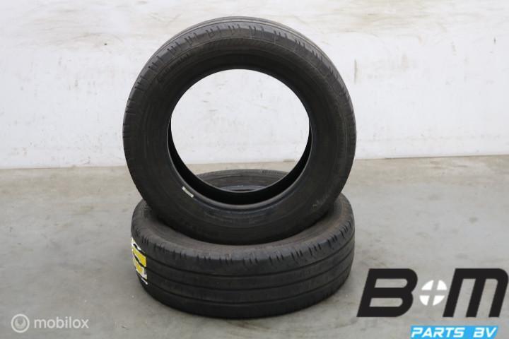 2 x 2056516 107/105T Conti VanContact 200 met 4mm 205 65 16, Gebruikt, Band(en)