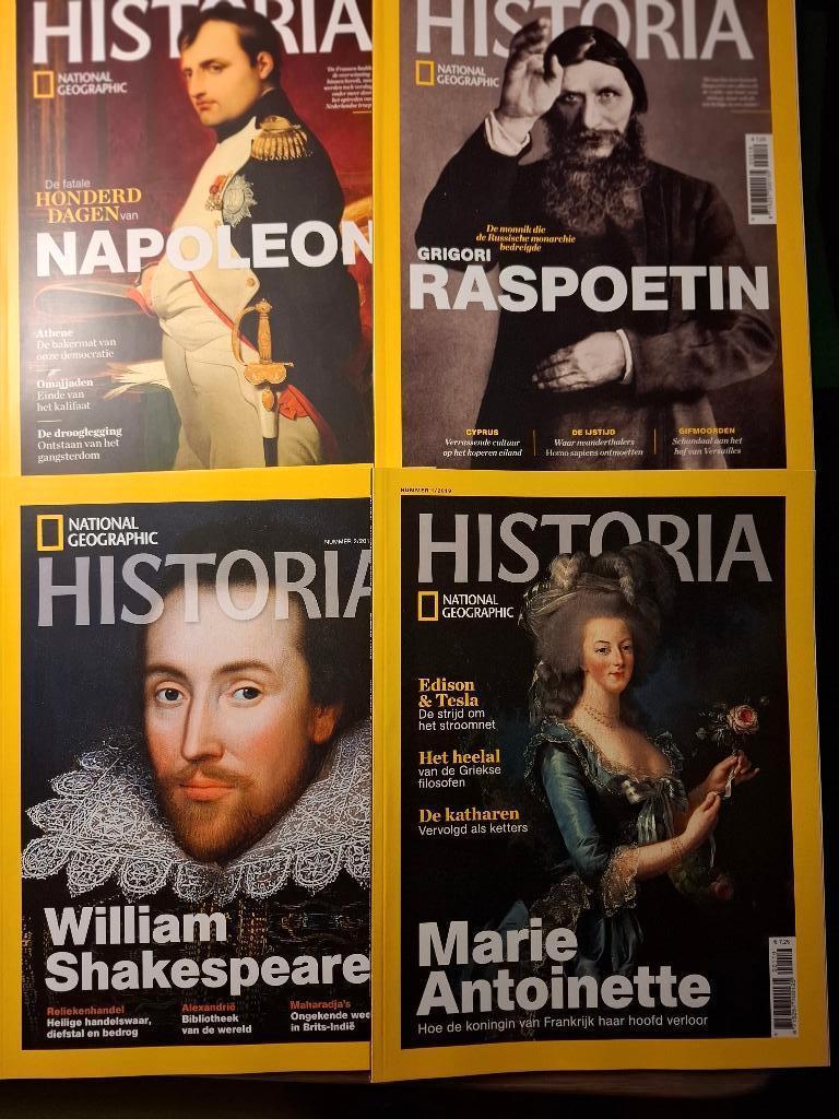 NATIONAL GEOGRAPHIC HISTORIA 4 STUKS, Ophalen of Verzenden, Zo goed als nieuw, Wetenschap en Natuur