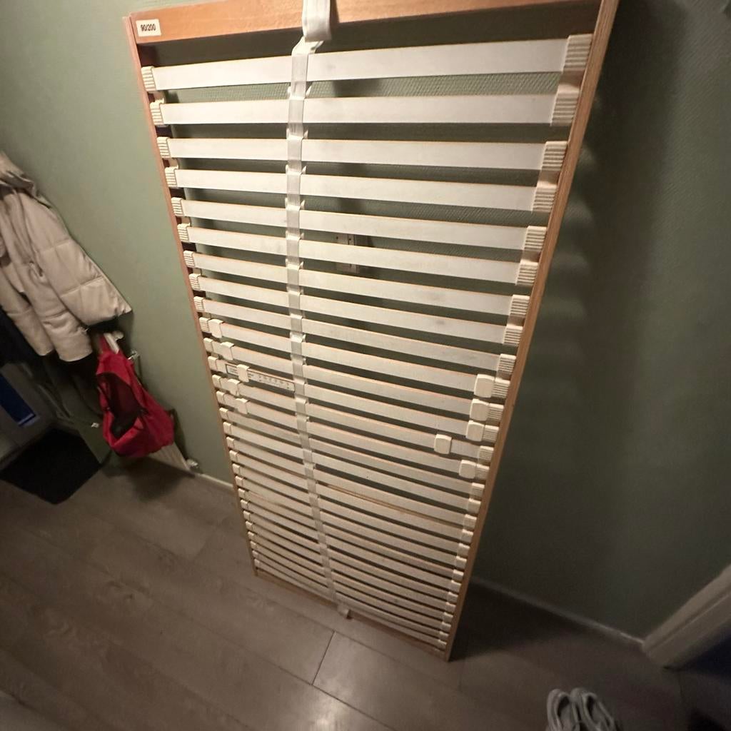 Stapel bed met Lattenbodem 90x200, Gebruikt, 90 cm, Eenpersoons, Ophalen of Verzenden