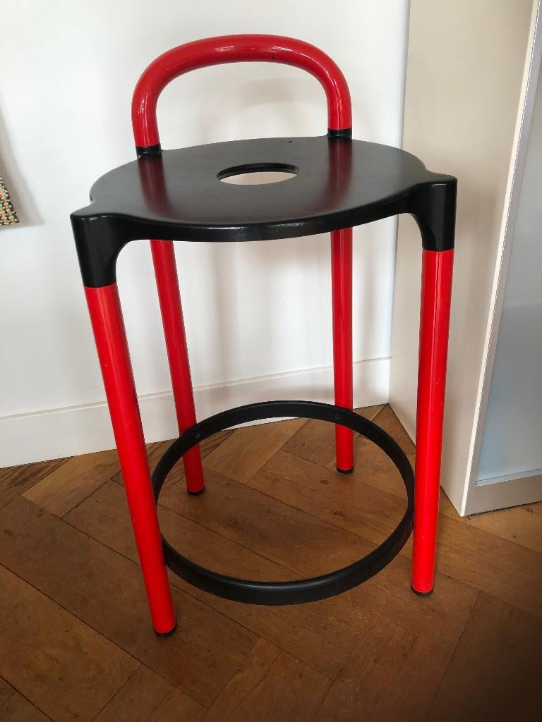 Barkruk, Huis en Inrichting, Barkrukken, Ophalen, Gebruikt, 60 tot 90 cm, Metaal