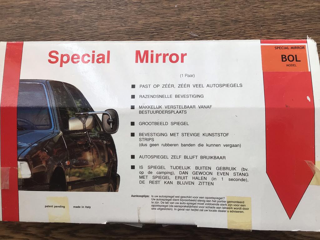 TE KOOP.   Caravan spiegels, Ophalen, Gebruikt