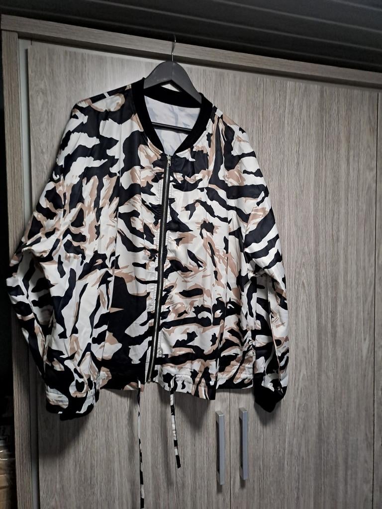 Bomberjack maat 4 XL, Beige, Nieuw, Ophalen of Verzenden, Jasje of Colbert