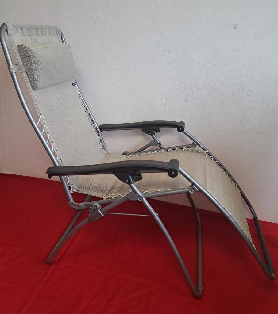 Modern Lafuma Relaxstoel RSX Batyline Seigle Tube Titanium, Ophalen, Campingstoel