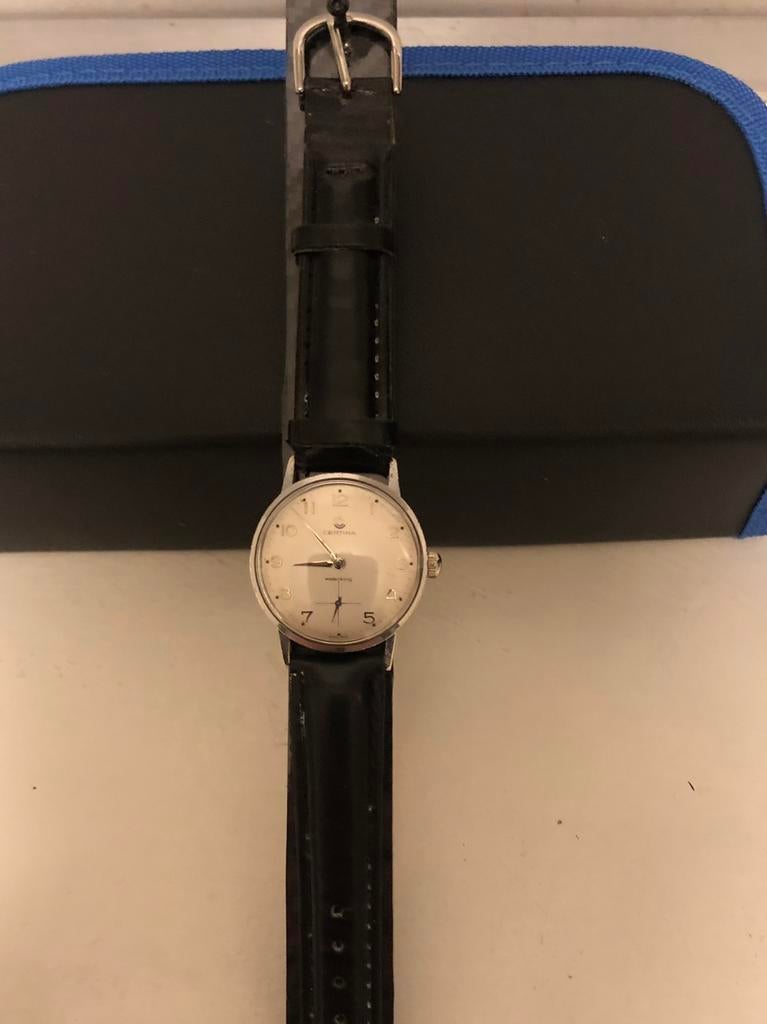 Vintage Certina waterking Zwitsers herenhorloge geserviced, Sieraden, Tassen en Uiterlijk, Horloges | Antiek, Overige materialen