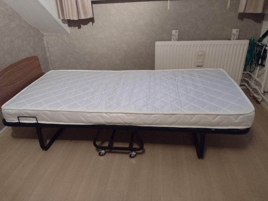 vouwbed, 90 cm, Eenpersoons, Wit, Ophalen of Verzenden