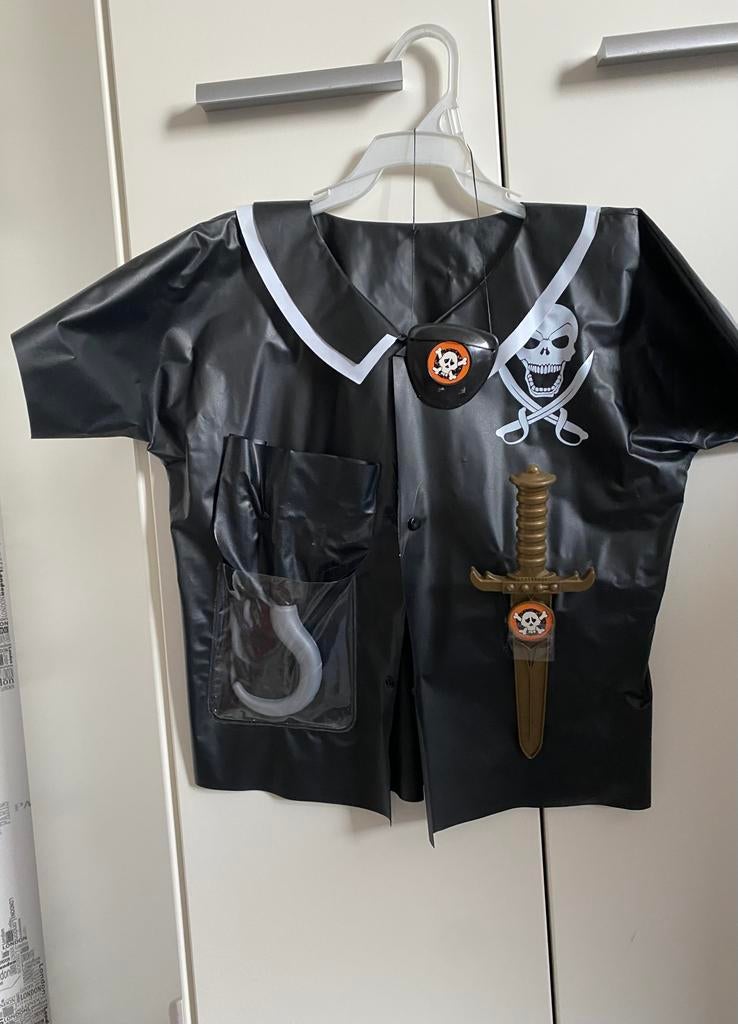 Piraten pak met benodigde accessoir voor 3-5 jarige piraatje, Ophalen of Verzenden, Zo goed als nieuw, Jongen of Meisje
