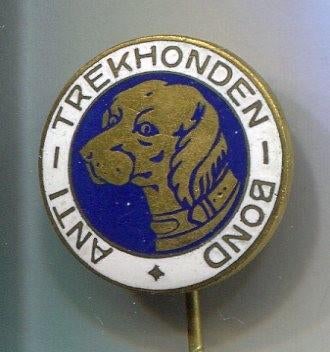 Anti trekhonden bond email op koper speldje ( N_063 ), Verzenden, Zo goed als nieuw, Overige onderwerpen, Speldje of Pin