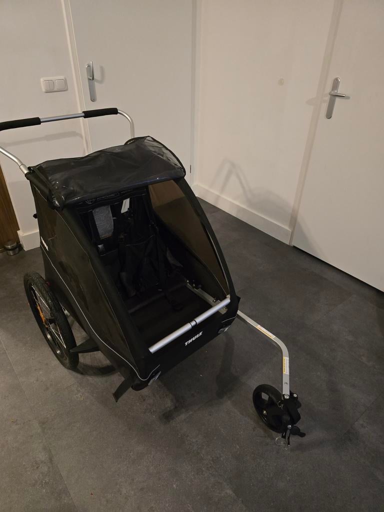 Thule Coaster XT Fietskar & Wandelwagen, Opvouwbaar, 20 tot 40 kg, Ophalen of Verzenden, Zo goed als nieuw