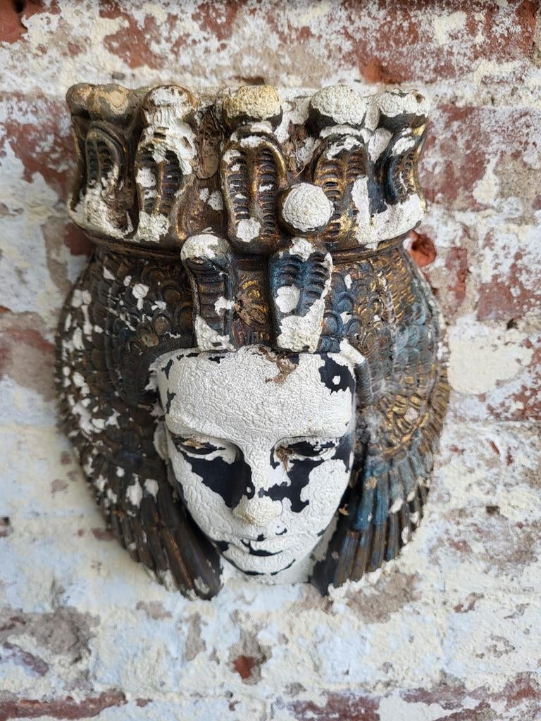 Brocante wanddecoratie  / beeld  / allegonda, Ophalen of Verzenden