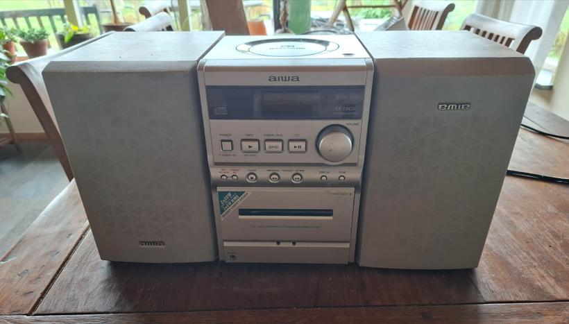 Aiwa stereo set met CD speler en speakers, Ophalen, Gebruikt, Tuner of Radio, Overige merken
