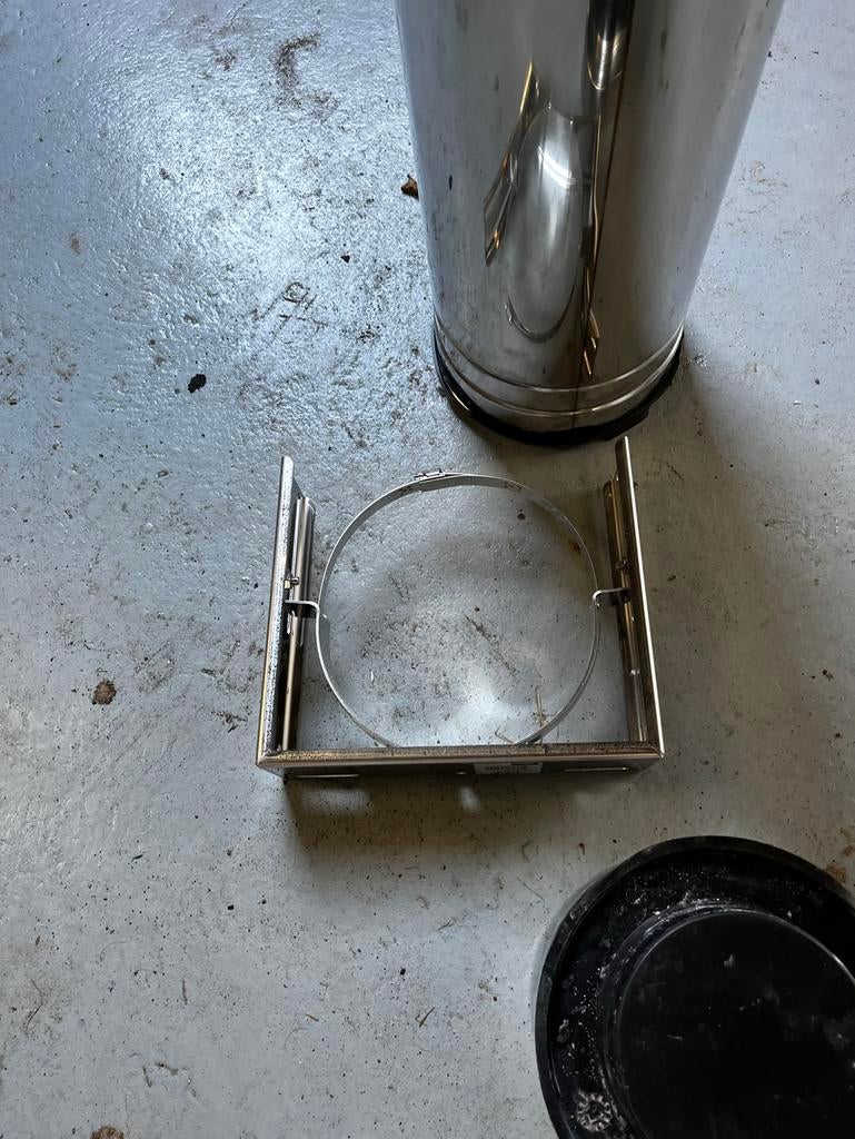 Isoduct ID150MSV Muurbeugel verstelbaar Ø150/220, 30 tot 80 cm, Overige typen, Nieuw, Minder dan 60 cm