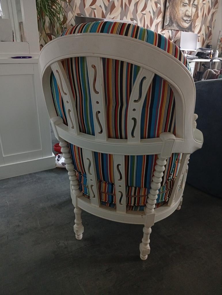 Klassieke stoel, Ophalen, Wit, Oud, Eén