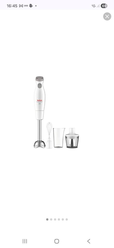 Tefal Easychef staafmixer 450W, Minder dan 1 liter, Ophalen of Verzenden, Nieuw