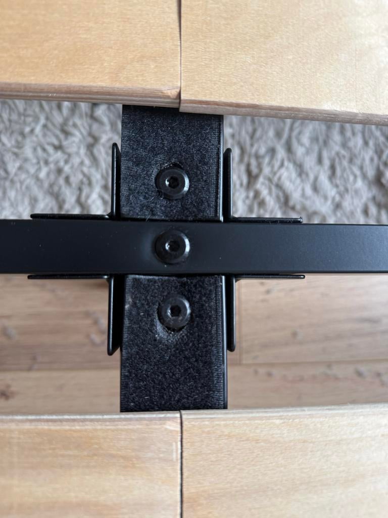 Metalen bedonderstel 140x200 Emma sleep- Zeer goede staat, Zwart, Tweepersoons, Zo goed als nieuw, 200 cm