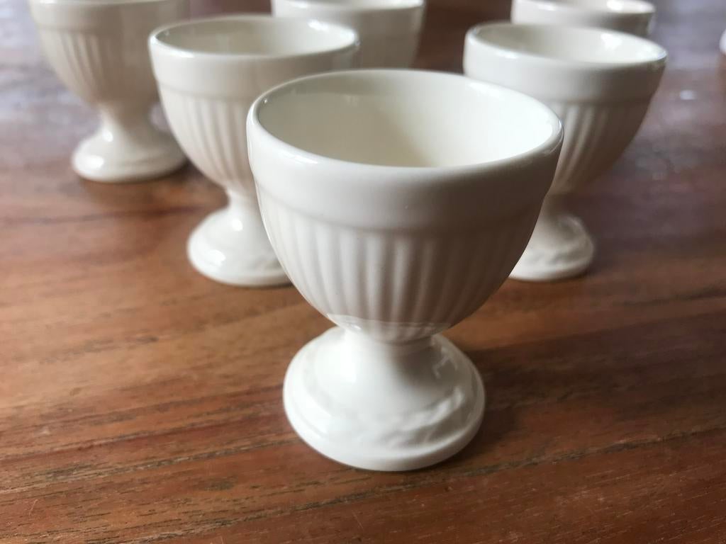 Wedgwood edme 6 eierdopjes, Overige typen, Ophalen of Verzenden, Zo goed als nieuw, Wedgwood
