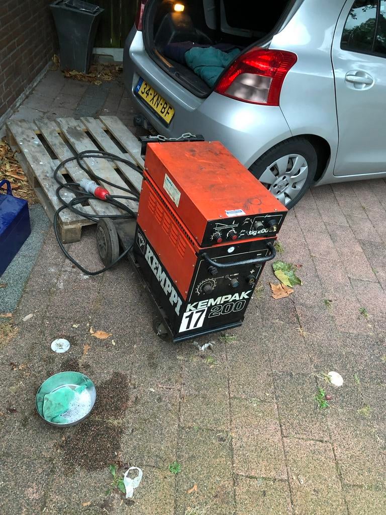 Lasapparaat Kemppi Kempak 200A TIG, Ophalen of Verzenden, Gebruikt, 150 tot 250 ampère, Tig