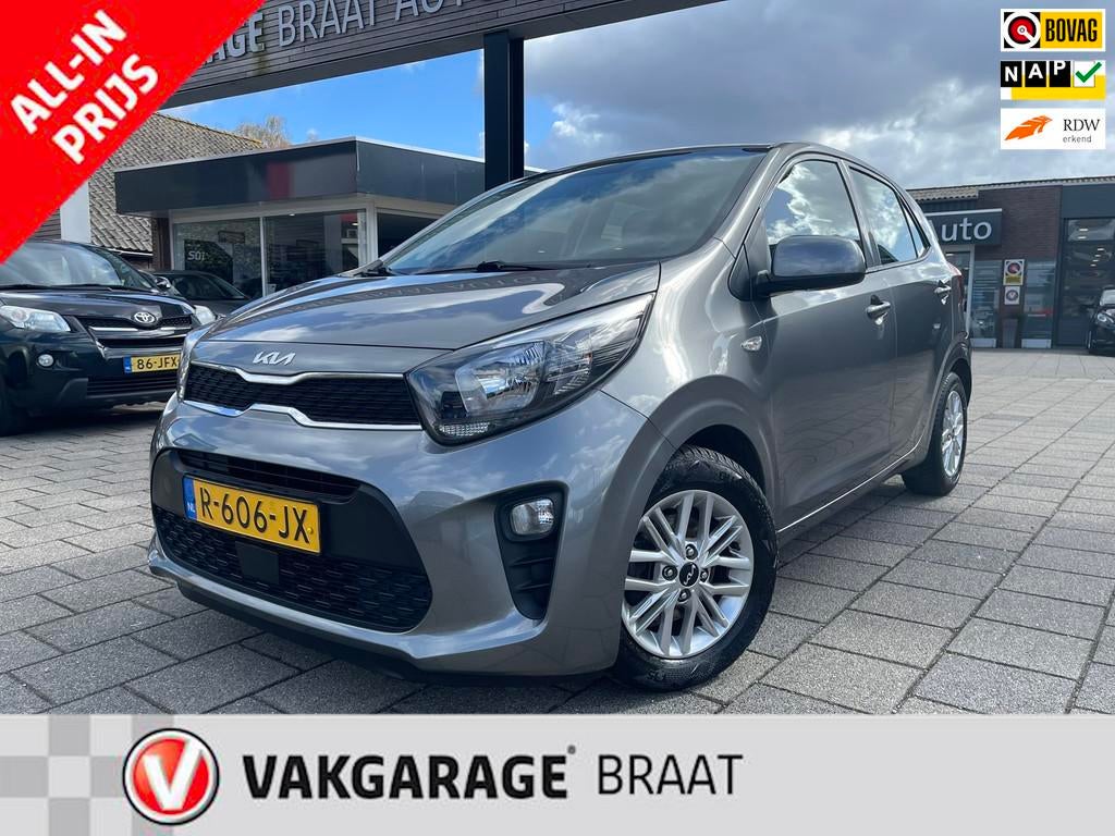 Kia Picanto 1.0 DPi l CARPLAY l CRUISE l AIRCO l RIJKLAAR!, Voorwielaandrijving, Stof, 4 stoelen, Origineel Nederlands